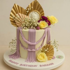 Purple drape cake