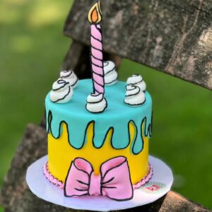 COMIC BOW CAKE