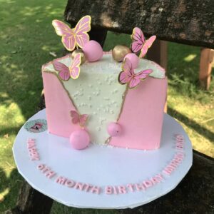 butterfly half birthday cake